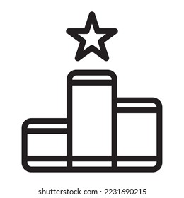 Icon object winner Illustration for web, app