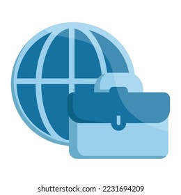 Objeto de icono en todo el mundo Ilustración para web, aplicación