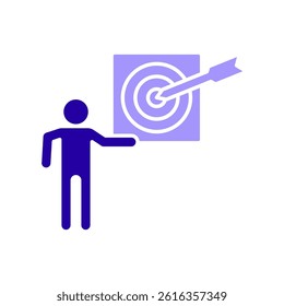 Icon a objectives, isolated against a clean background.