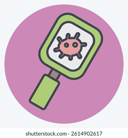 Icon Observation. related to Bioengineering symbol. color mate style