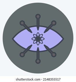 Icon Observation. suitable for data analytics symbol. color mate style. simple design editable. design template vector. simple symbol illustration