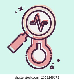 Icon Observations. related to Climate Change symbol. MBE style. simple design editable. simple illustration