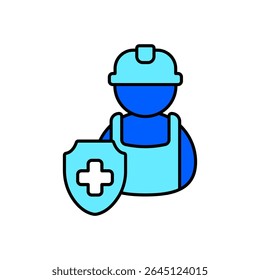 Icon a occupational safety, isolated against a clean background.