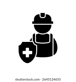 Icon a occupational safety, isolated against a clean background.
