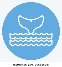 Icon Oceans. suitable for Community symbol. blue eyes style. simple design editable. design template vector. simple symbol illustration
