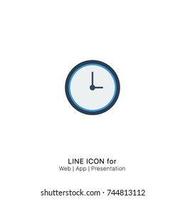 Icon oclock graphic design single icon vector