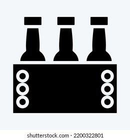 Icon Octoberfest. suitable for education symbol. glyph style. simple design editable. design template vector. simple illustration