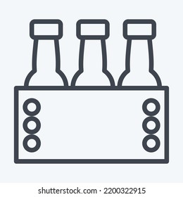 Icon Octoberfest. suitable for education symbol. line style. simple design editable. design template vector. simple illustration