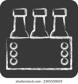 Icon Octoberfest. suitable for education symbol. chalk Style. simple design editable. design template vector