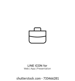 Icon office bag graphic design single icon vector
