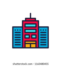 icon office building town
