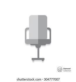 Icon of office chair, front view