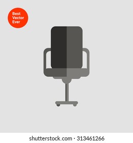 Icon of office chair, front view