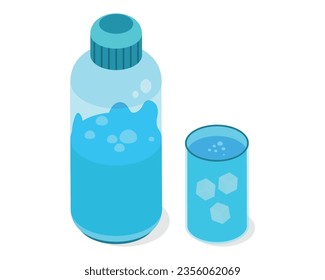 The icon is often used in beverage-related images, such as images of water bottles or glasses of water. It can also be found in marketing materials for beverages.