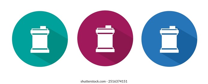 Icon for oil barrel vector illustration in flat.