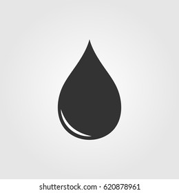 icon oil drop flat
