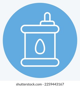 Icon Oil. related to Car Service symbol. Blue Eyes Style. repairin. engine. simple illustration