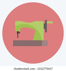 Icon Old Style Machine. suitable for Tailor symbol. flat style. simple design editable. design template vector. simple symbol illustration