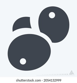 Icon Olive - Glyph Style - Simple illustration, Editable stroke, Design template vector, Good for prints, posters, advertisements, announcements, info graphics, etc.