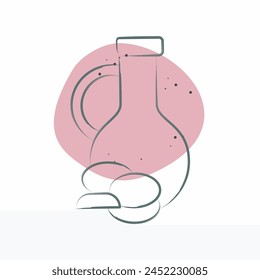 Icon Olive Oil. related to Healthy Food symbol. Color Spot Style. simple design illustration