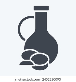 Icon Olive Oil. related to Healthy Food symbol. glyph style. simple design illustration