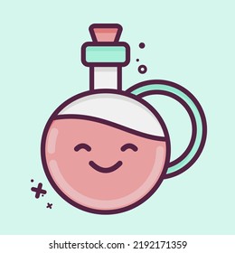 Icon Olive Oil. suitable for education symbol. MBE style. simple design editable. design template vector. simple illustration