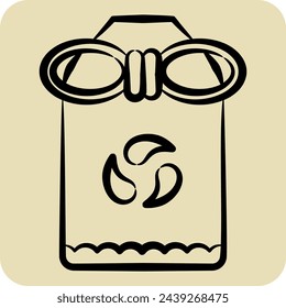 Icon Omamori. related to Japan symbol. hand drawn style. simple design illustration.