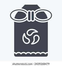 Icon Omamori. related to Japan symbol. glyph style. simple design illustration.