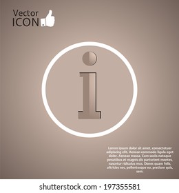 Icon on the background. Made in vector