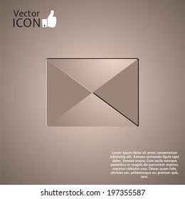 Icon on the background. Made in vector