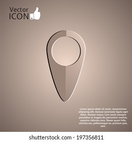 Icon on the background. Made in vector