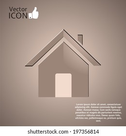 Icon on the background. Made in vector