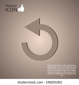 Icon on the background. Made in vector