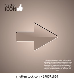 Icon on the background. Made in vector