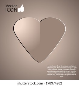 Icon on the background. Made in vector