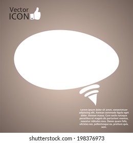 Icon on the background. Made in vector