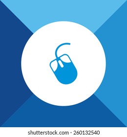  Icon on Blue Background. Eps-10.