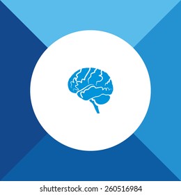  Icon On Blue Background. Eps-10.