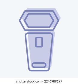 Icono De La Iluminación De La Cámara. relacionado con el símbolo de la fotografía. estilo de dos tonos. diseño simple editable. ilustración simple