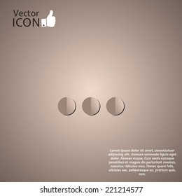 Icon on the dialog background. Made in vector