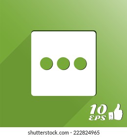 Icon on the dialog background. Made in vector
