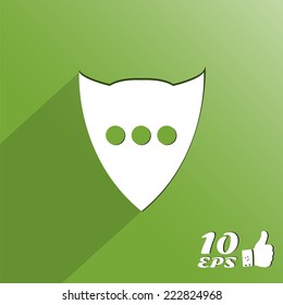 Icon on the dialog background. Made in vector
