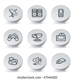 Icon on gray button 21