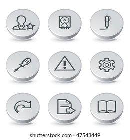 Icon on gray button 7