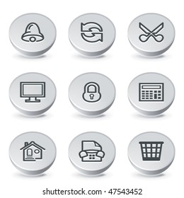 Icon on gray button 8