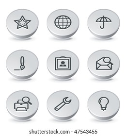 Icon on gray button 9