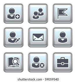 Icon on metal button 1