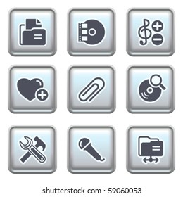 Icon on metal button 11