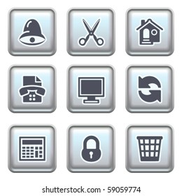 Icon on metal button 7