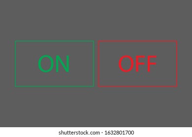 icon On and Off Toggle switch button vector format